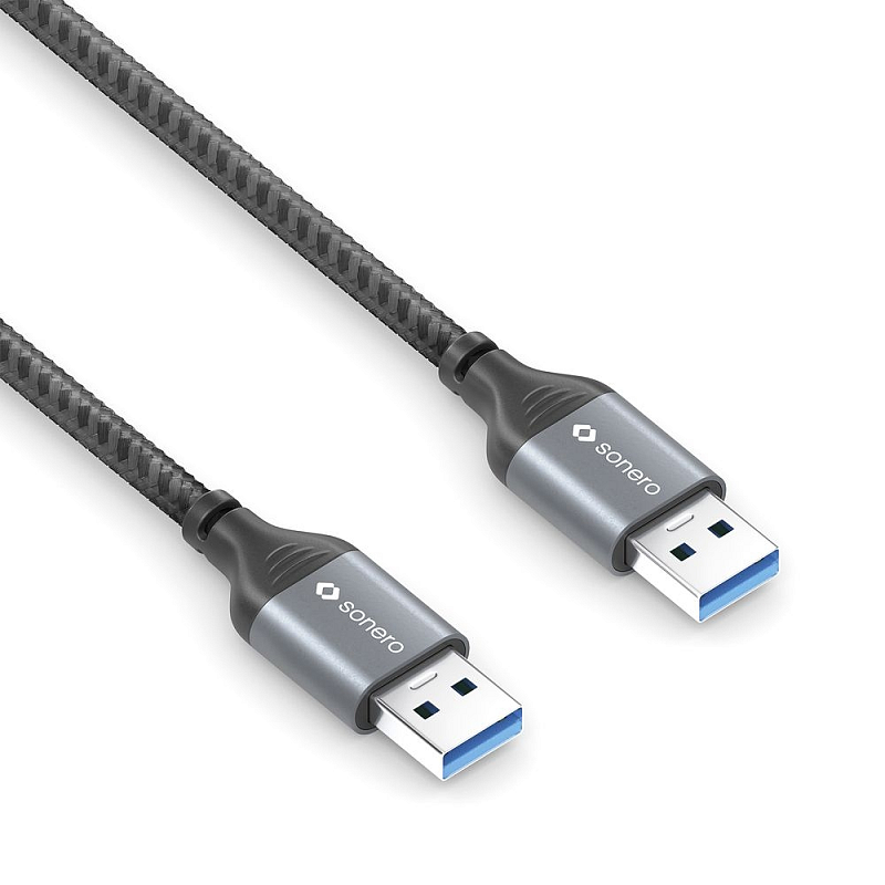 sonero SPC-U050-020 USB Kabel USB 3.2 Gen 1 (3.1 Gen 1) 2 m USB A Schwarz, Grau
