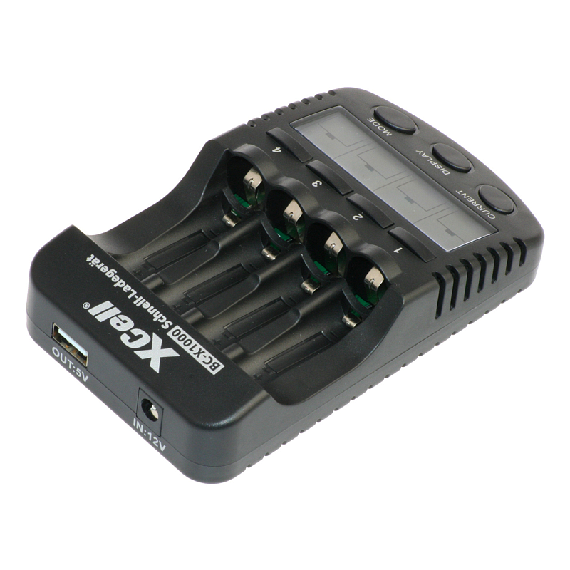 XCell Schnellladegerät BC-X1000 mit LCD-Display unbestückt