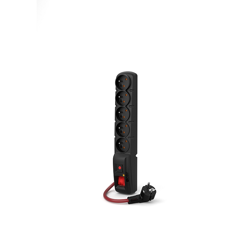 ACAR F5 POWER Schwarz 5 AC-Ausgänge 230 V 5 m
