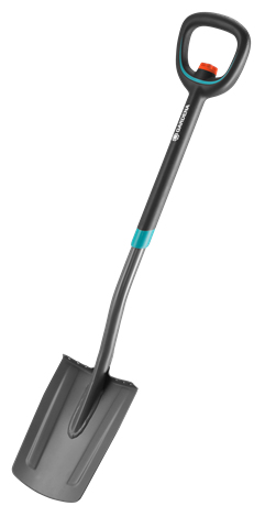 Gardena 17020-20 Schaufel/Kelle Entwässerungsschaufel Edelstahl Schwarz
