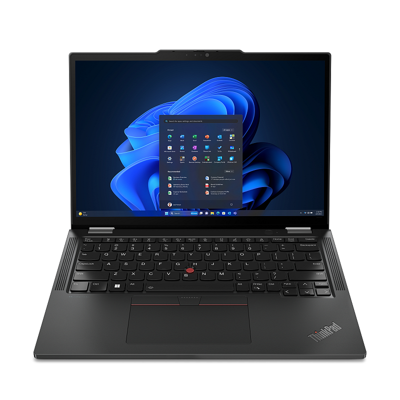 Lenovo ThinkPad X13 2-in-1 Gen 5 Intel Core Ultra 7 155U Hybrid (2-in-1) 33,8 cm (13.3") Touchscreen WUXGA 32 GB LPDDR5x-SDRAM 1 TB SSD Wi-Fi 6E (802.11ax) Windows 11 Pro Deutsch Schwarz