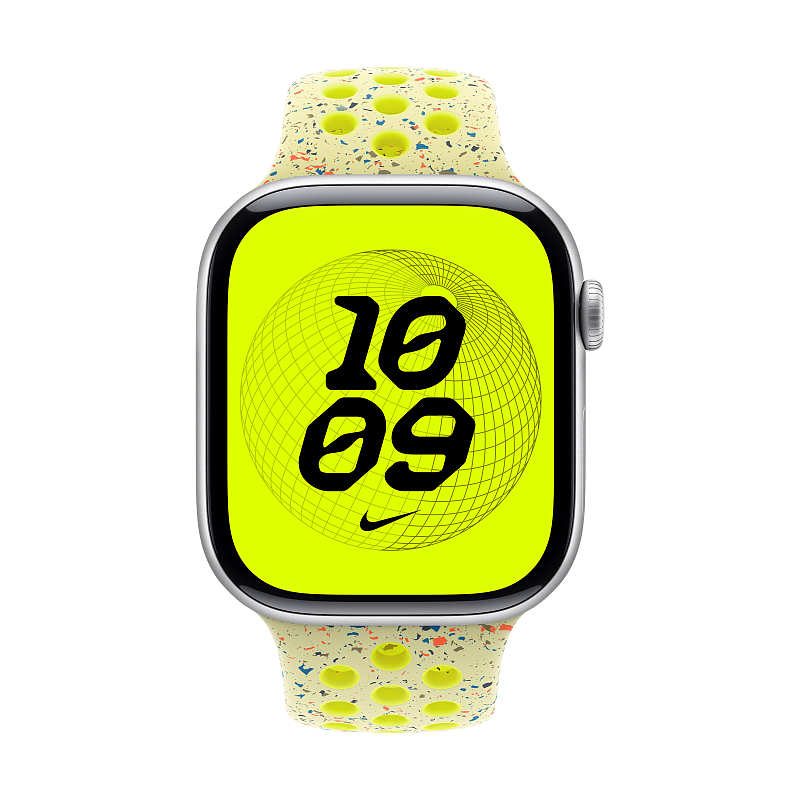 Apple MGC04ZM/A Intelligentes tragbares Accessoire Band Gelb Aluminium, Fluor-Elastomer