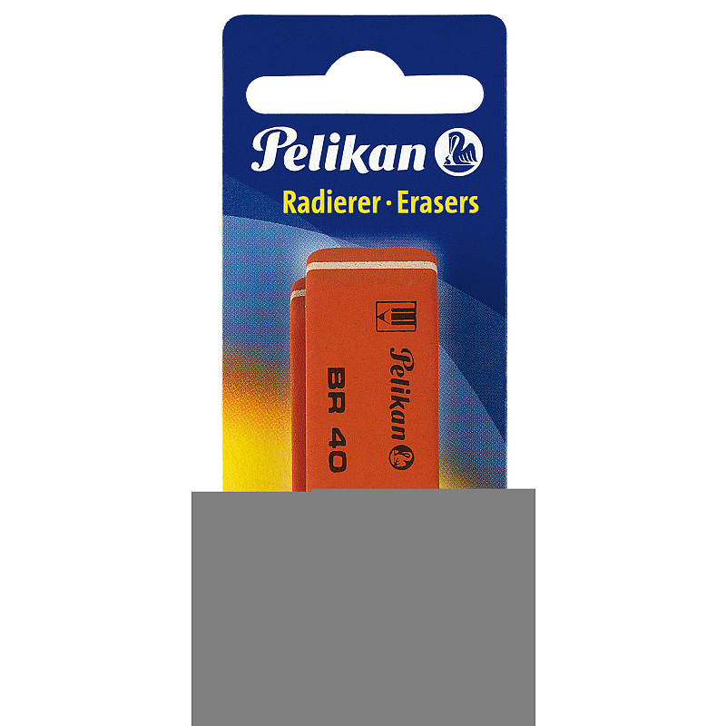 Pelikan BR40 Radierer Gummi Blau, Orange 2 Stück(e)