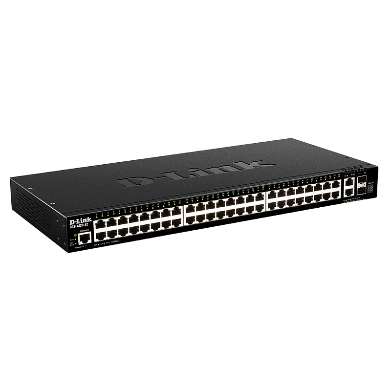 D-Link DGS-1520-52/E Netzwerk-Switch Managed L3 10G Ethernet (100/1000/10000) 1U Schwarz