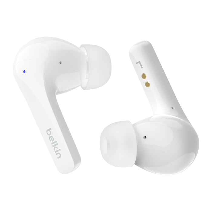 Belkin SoundForm Motion Kopfhörer True Wireless Stereo (TWS) im Ohr Anrufe/Musik/Sport/Alltag Bluetooth Weiß