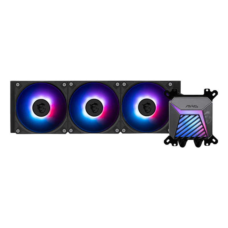 MSI MAG Coreliquid A15 360 Hauptplatine, Prozessor All-in-One-Flüssigkeitskühler 12 cm Schwarz 1 Stück(e)