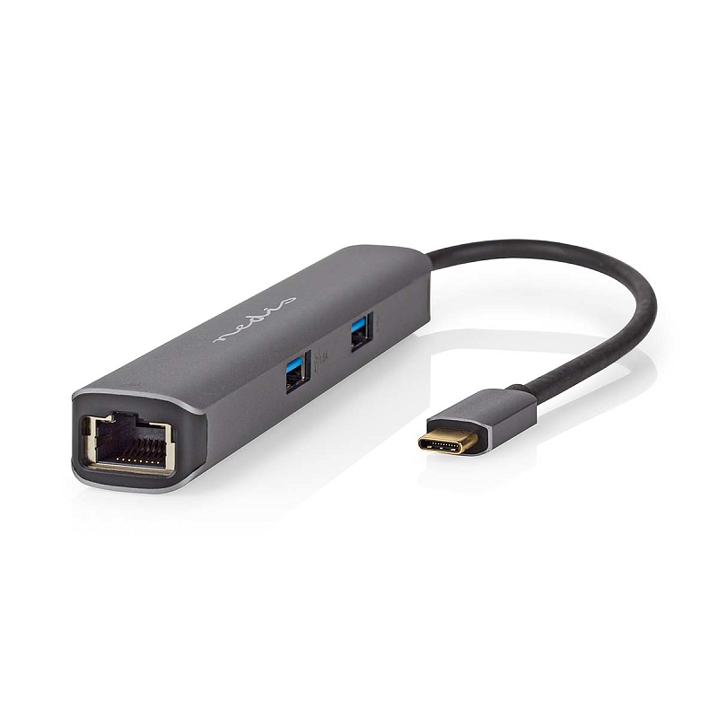 Nedis CCBW64230AT02 laptop-dockingstation & portreplikator USB 3.2 Gen 1 (3.1 Gen 1) Type-C Anthrazit