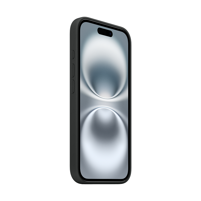 Apple iPhone 16 Silikon Case mit MagSafe – Schwarz