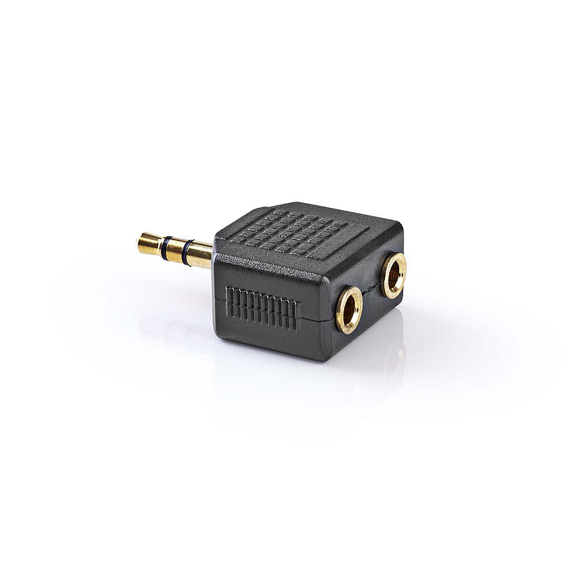 Nedis CAGP22945BKG Kabeladapter 3.5mm 2x 3.5mm Schwarz
