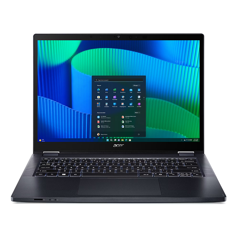 Acer TravelMate TMP414RN-54-TCO-5067 Intel Core Ultra 5 125U Hybrid (2-in-1) 35,6 cm (14") Touchscreen WUXGA 32 GB DDR5-SDRAM 1 TB SSD Wi-Fi 6E (802.11ax) Windows 11 Pro Blau