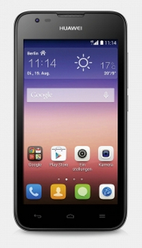 Huawei Ascend Y550 11,4 cm (4.5") Single SIM Android 4.4 4G Mikro-USB 1 GB 4 GB 2000 mAh Schwarz