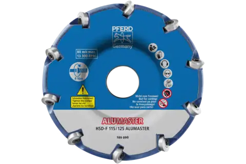 PFERD Milling tools with ALUMASTER cutting inserts, HSD-F design for flat applications 1 Stück(e)