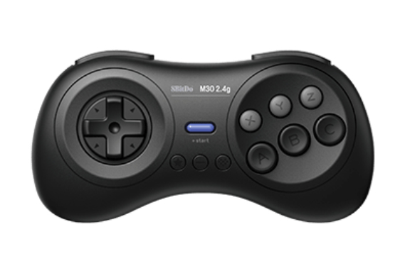 8Bitdo M30 2.4G Schwarz Gamepad Digital Sega Genesis
