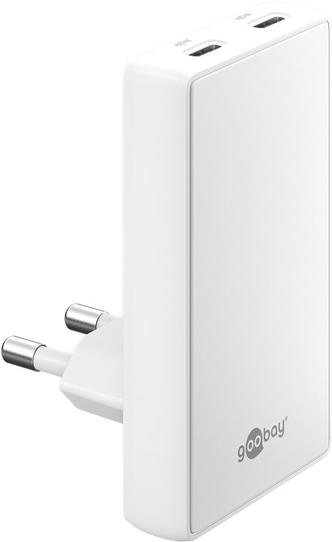Goobay 75722 Ladegerät für Mobilgeräte Universal Weiß AC Schnellladung Drinnen