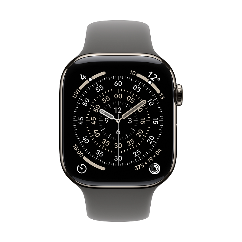 Apple MXLY3ZM/A Intelligentes tragbares Accessoire Band Grau Fluor-Elastomer