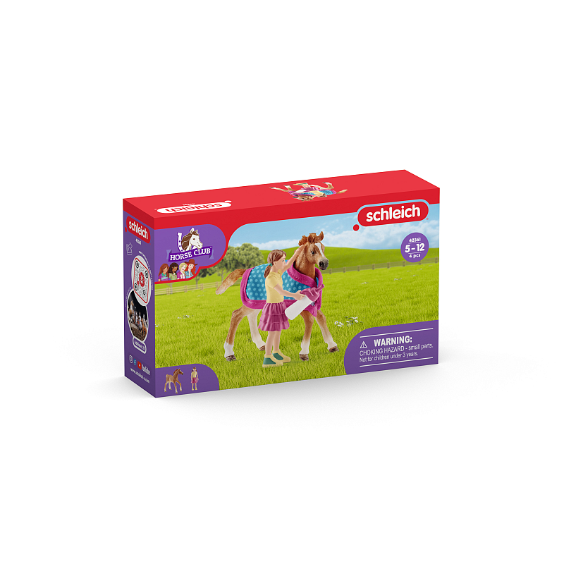 schleich HORSE CLUB Fohlen Mit Decke