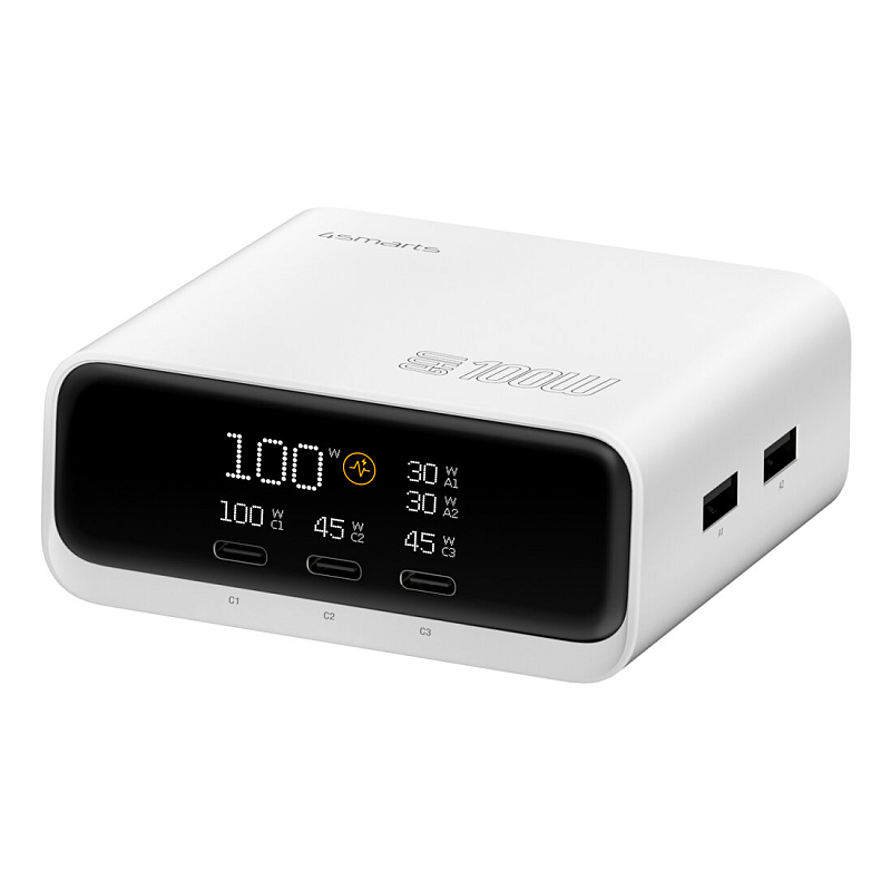 4smarts 546100 Ladegerät für Mobilgeräte Universal Weiß AC Schnellladung Drinnen