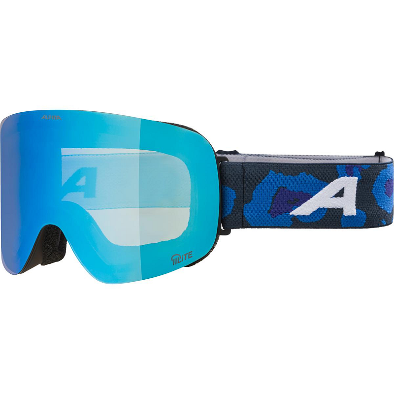 Alpina PENKEN Q-LITE Wintersportbrille Schwarz Unisex Spiegel Zylindrische (flache) Linse