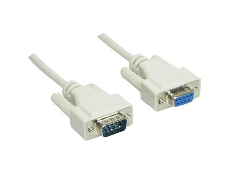 Alcasa 4609-10 Serien-Kabel Weiß 10 m 9-pol