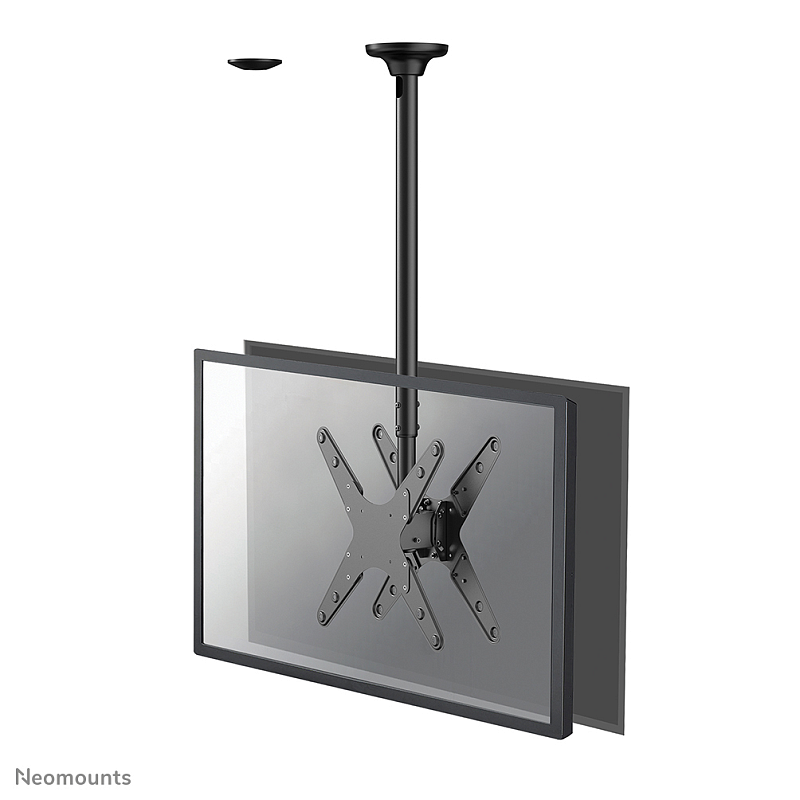 Neomounts FPMA-C340DBLACK Doppel Monitor-/TV-Deckenhalterung 32-75" - H 106-156 cm
