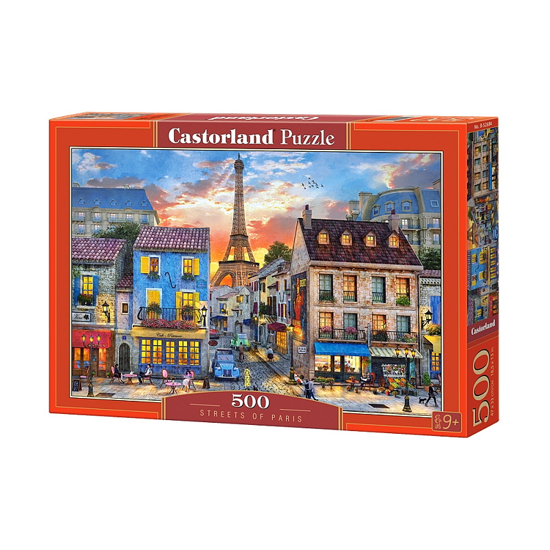 Castorland Streets of Paris 500 pcs Puzzlespiel 500 Stück(e) Stadt