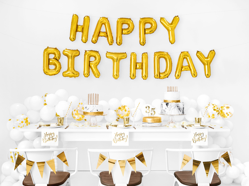 PartyDeco SP33-79-008-019 Papierserviette Papier Gold, Weiß 20 Stück(e)