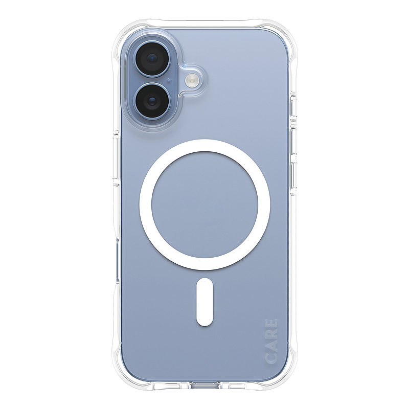PanzerGlass CARE™ by ® Samba Case Transparent m. Weiß MagSafe iPhone 17