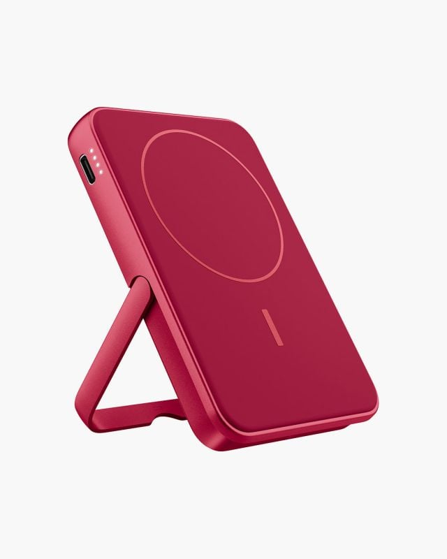 Fresh 'n Rebel 228298 Powerbank Lithium Polymer (LiPo) 5000 mAh Kabelloses Aufladen Rot