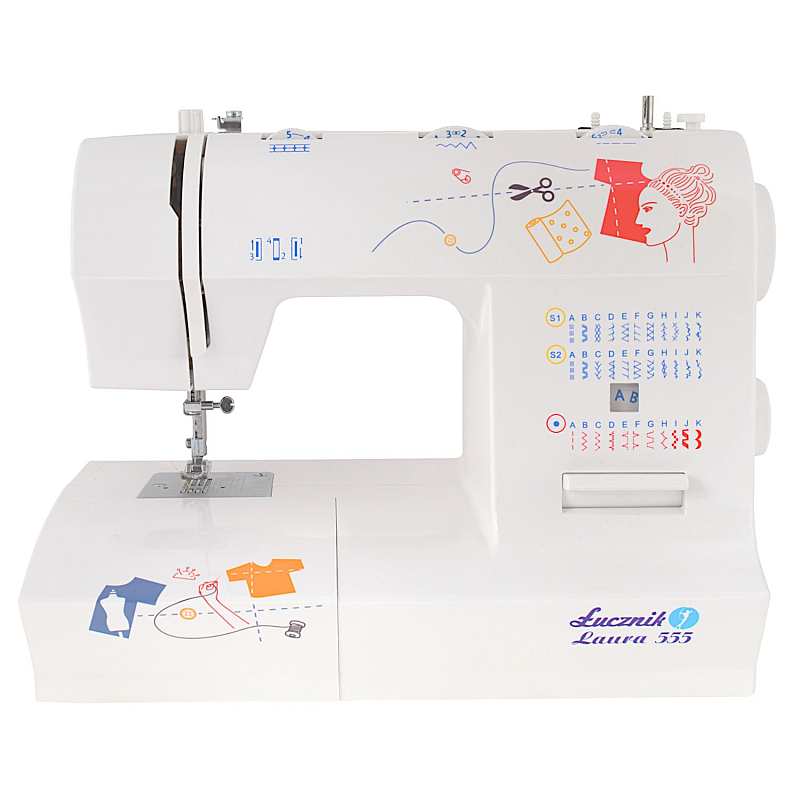 Łucznik LAURA 555 Nähmaschine Halbautomatische Nähmaschine Elektro
