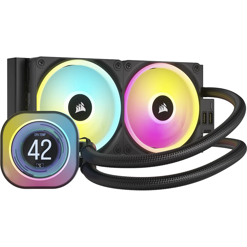 Corsair CW-9061007-WW Computerkühlsystem Prozessor Luftkühlung 12 cm Schwarz 2 Stück(e)