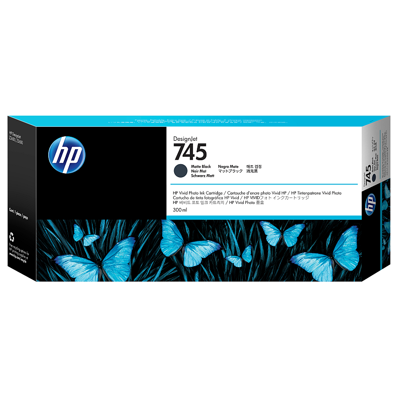 HP 745 DesignJet Druckerpatrone Mattschwarz, 300 ml