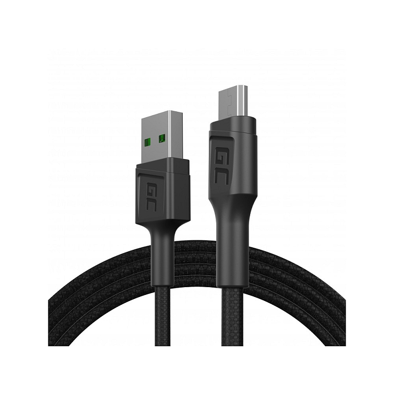 Green Cell KABGC20 USB Kabel USB 2.0 1,2 m USB A Micro-USB B Schwarz