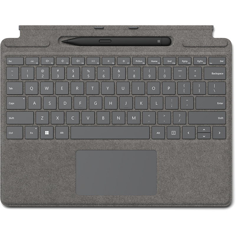 Microsoft Signature with Slim Pen 2 QWERTZ Deutsch Microsoft Cover port Platin