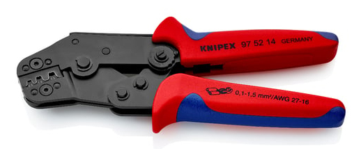 Knipex 97 52 14 Kabel-Crimper Crimpwerkzeug Blau, Rot
