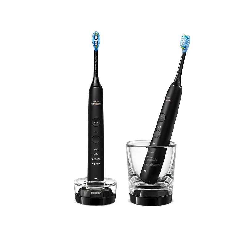 Philips Sonicare DiamondClean 9000 series DiamondClean 9000 HX9914/54 2x Elektrische Schallzahnbürsten - Schwarz