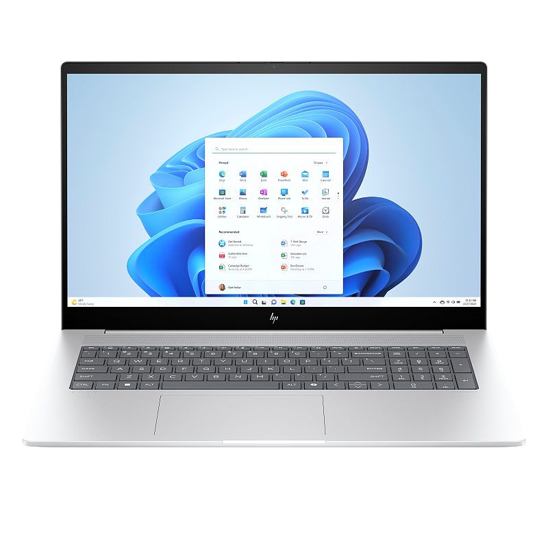 HP ENVY 17-da0075ng Intel Core Ultra 7 155H Laptop 43,9 cm (17.3") Touchscreen Full HD 32 GB DDR5-SDRAM 1 TB SSD Wi-Fi 6E (802.11ax) Windows 11 Home AI PC Silber