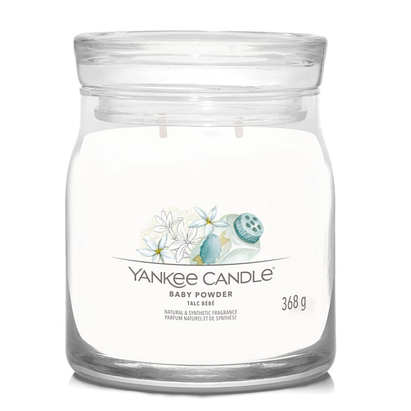 Yankee Candle Baby Powder Wachskerze Zylinder Mandel Weiß 1 Stück(e)