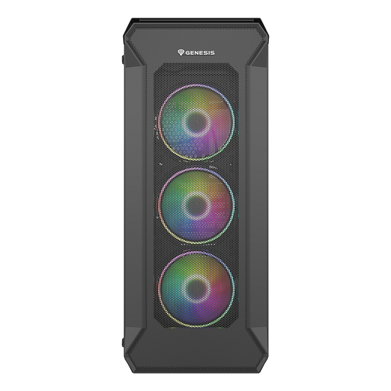 GENESIS Irid 505 ARGB Midi Tower Schwarz, Transparent