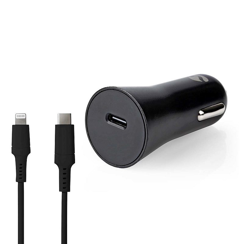 Nedis CCPDL20W111BK Ladegerät für Mobilgeräte Universal Schwarz Zigarettenanzünder Auto
