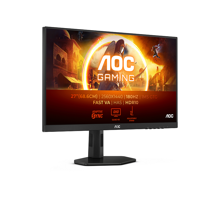 AOC G4 Q27G4XN Computerbildschirm 68,6 cm (27") 2560 x 1440 Pixel Quad HD LCD Schwarz, Grau