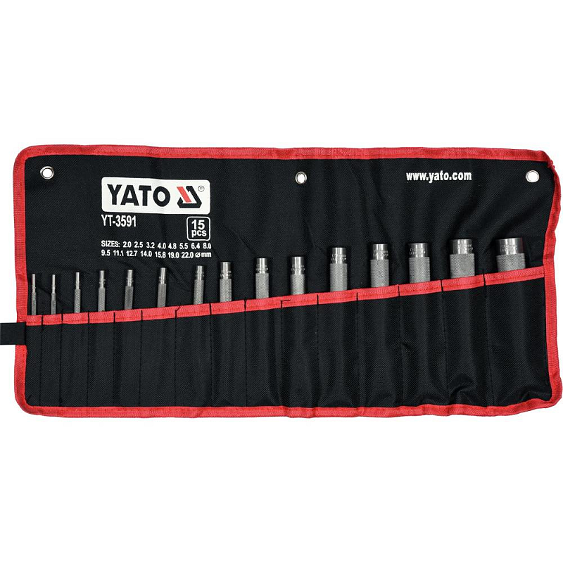 Yato YT-3591 Stanze, Nägel-Set & Punze Lochstanz-Set