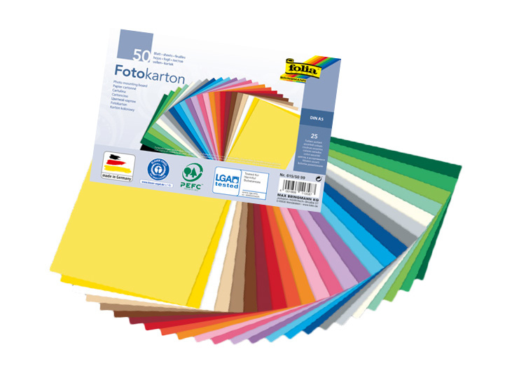 Folia 614/50 42 Karton/Bastelpapier 300 g/m² 50 Blätter