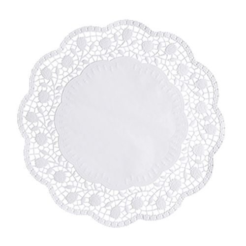 Papstar 18270 Kuchenpapier Weiß Rund