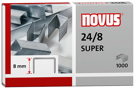 Novus 24/8 SUPER Klammerpack 1000 Heftklammern