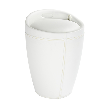 WENKO 21773100 Wäschekorb 20 l Rund Acrylnitril-Butadien-Styrol (ABS), Polyester Weiß