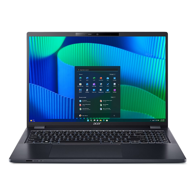 Acer TravelMate P4 TMP416-53-TCO-59MM Intel Core Ultra 5 125U Laptop 40,6 cm (16") WUXGA 16 GB DDR5-SDRAM 512 GB SSD Wi-Fi 6 (802.11ax) Windows 11 Pro Blau