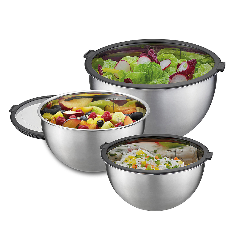 GEFU 89430 Lebensmittelaufbewahrungsbehälter Rund Set 8 l Edelstahl 1 Stück(e)