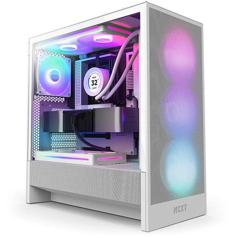 NZXT H5 Flow RGB Midi Tower Weiß