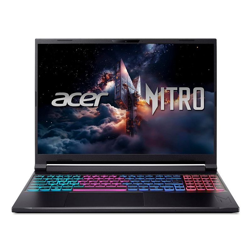 Acer Nitro V 16S ANV16S-71-708Y Intel Core 7 240H Laptop 40,6 cm (16") WUXGA 16 GB DDR5-SDRAM 1 TB SSD NVIDIA GeForce RTX 5060 Wi-Fi 6 (802.11ax) Windows 11 Home Deutsch Schwarz