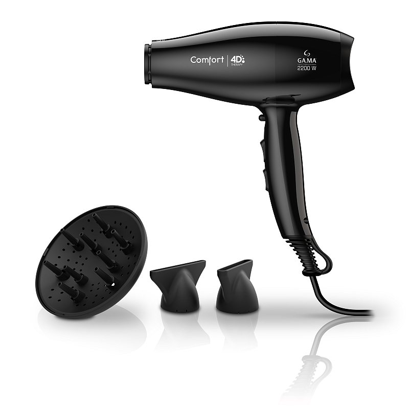 GA.MA Comfort 4D Haartrockner 2200 W Schwarz